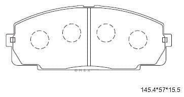 OEM PAD KIT, DISC BRAKE KD2605