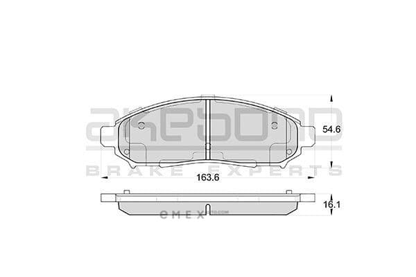 OEM PAD KIT, DISC BRAKE AN726WK