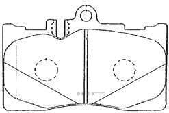 OEM BRAKE PAD CELSIOR/ LEXUS LS430 FR A1N009