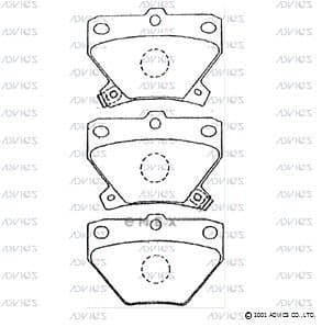 OEM BRAKE PAD TO 04466-20090 CELICA 199908-200208 ADVI A2N007