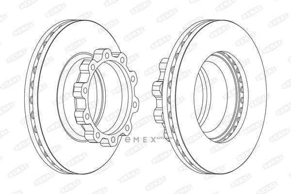 OEM SCANIA BRAKE DISC 114/124/144 BCR170A