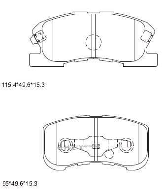 OEM PAD KIT, DISC BRAKE KD3727