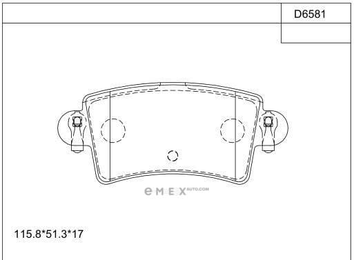 OEM BRAKE PAD KD6581