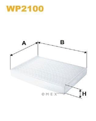OEM FILTER ASSY, CABIN AIR WP2100