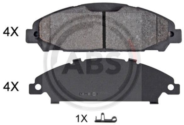 OEM PAD KIT, DISC BRAKE 35156