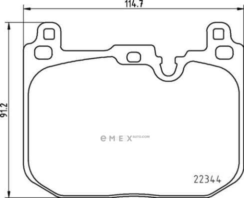 OEM PAD KIT, DISC BRAKE P06097