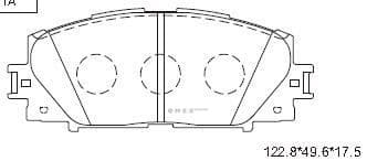 OEM PAD KIT, DISC BRAKE KD2764