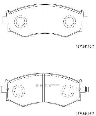 OEM Advance Technology Brake Pad Kit KD1765