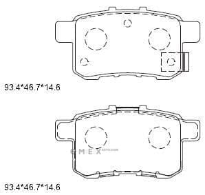 OEM PAD KIT, DISC BRAKE KD1749