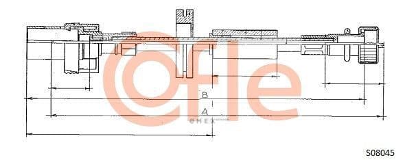 OEM CABLE ASSY, SPEEDOMETER S08045