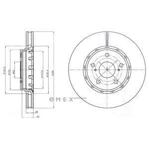 OEM BRAKE DISC (DOUBLE PACK) BG4276