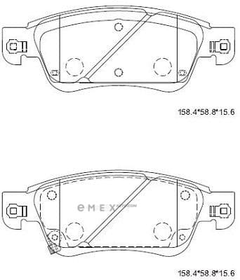 OEM BRAKE PAD KD1753