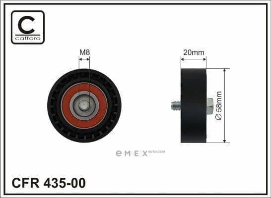 OEM PULLEY ROLLER ASSY 43500