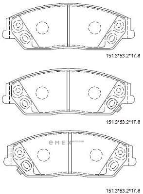 OEM BRAKE PAD KD2511