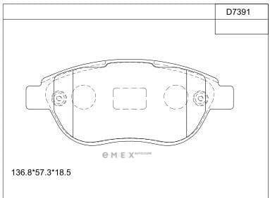 OEM BRAKE PAD KD7391