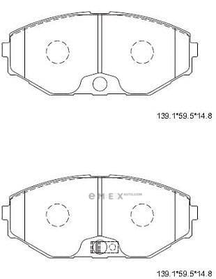 OEM PAD KIT, DISC BRAKE KD1738