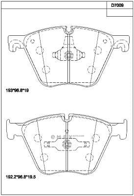 OEM SHOE KIT, DRUM BRAKE KD7009