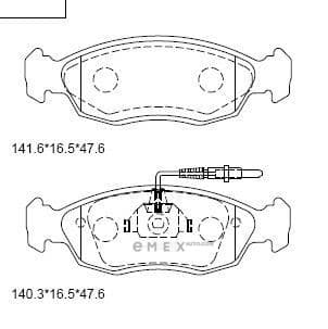 OEM BRAKE PAD KD7578