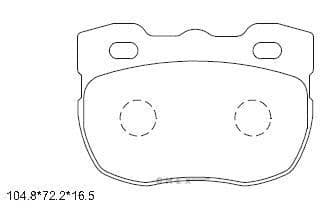 OEM PAD KIT, DISC BRAKE KD6205