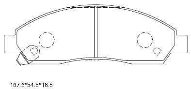 OEM PAD KIT, DISC BRAKE KD1412