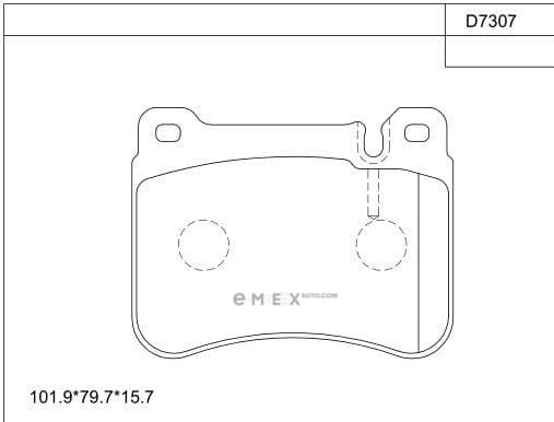 OEM BRAKE PAD KD7307