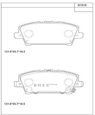 OEM BRAKE PAD KD1510