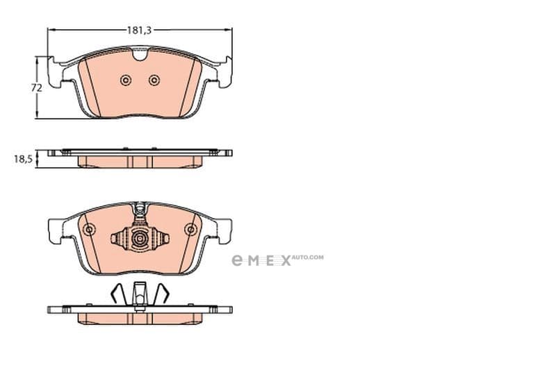 OEM PAD KIT, DISC BRAKE GDB2146