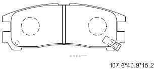 OEM PAD KIT, DISC BRAKE KD4624