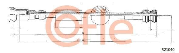 OEM CABLE ASSY, SPEEDOMETER S21040