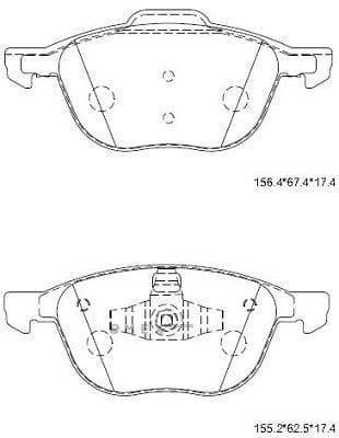 OEM PAD KIT, DISC BRAKE KD3726