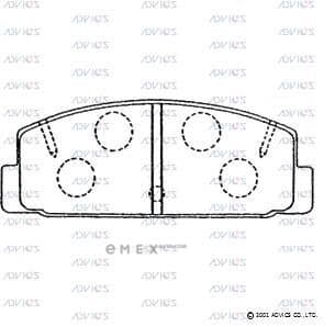 OEM BRAKE PAD REAR MZ GJY1-26-48Z RX-7 199110-200208 A E2N033