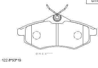 OEM PAD KIT, DISC BRAKE KD7539