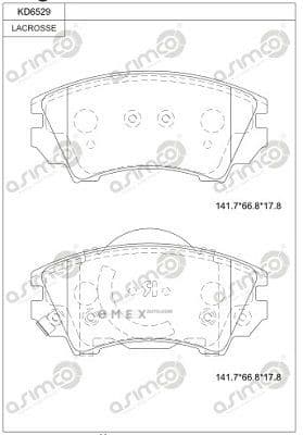 OEM BRAKE PAD KD6529