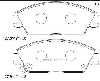 OEM Advance Technology Brake Pad Kit KD9702