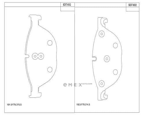 OEM BRAKE PAD KD7402