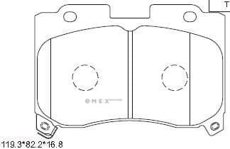 OEM PAD KIT, DISC BRAKE KD2762