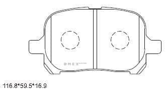 OEM PAD KIT, DISC BRAKE KD2758