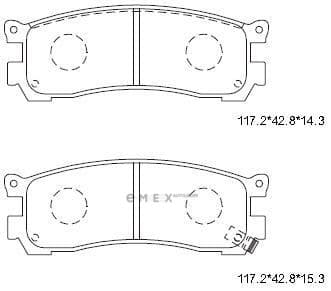 OEM PAD KIT, DISC BRAKE KD3317