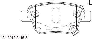 OEM PAD KIT, DISC BRAKE KD2749