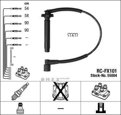 OEM WIRES FOR SPARK PLUGS 55004