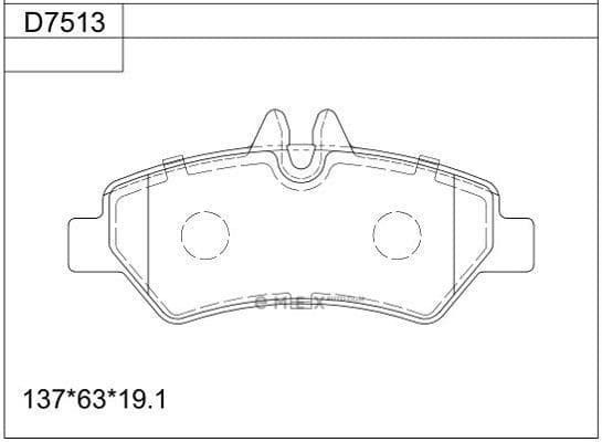 OEM PAD KIT, DISC BRAKE KD7513