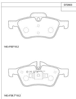 OEM BRAKE PAD KD72803