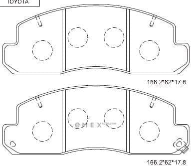 OEM PAD KIT, DISC BRAKE KD2532