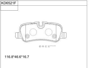 OEM BRAKE PAD KD6521F