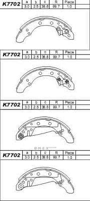 OEM BRAKE SHOE K7702