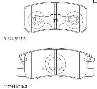 OEM PAD KIT, DISC BRAKE KD4203