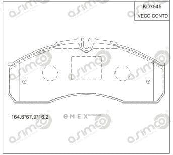 OEM BRAKE PAD KD7545