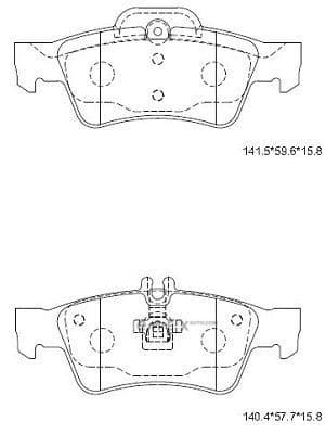 OEM PAD KIT, DISC BRAKE KD7741