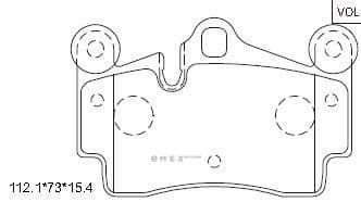 OEM PAD KIT, DISC BRAKE KD7794