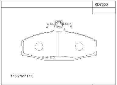 OEM BRAKE PAD KD7350